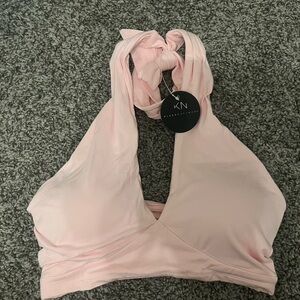 Pink Keyhole Halter Brami
